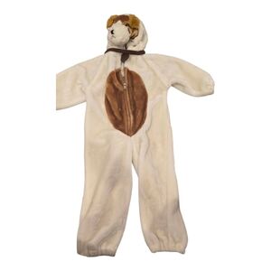 Cozy Puppy Dog Costume for Kids - Cream and Brown Sz Kids 3-5